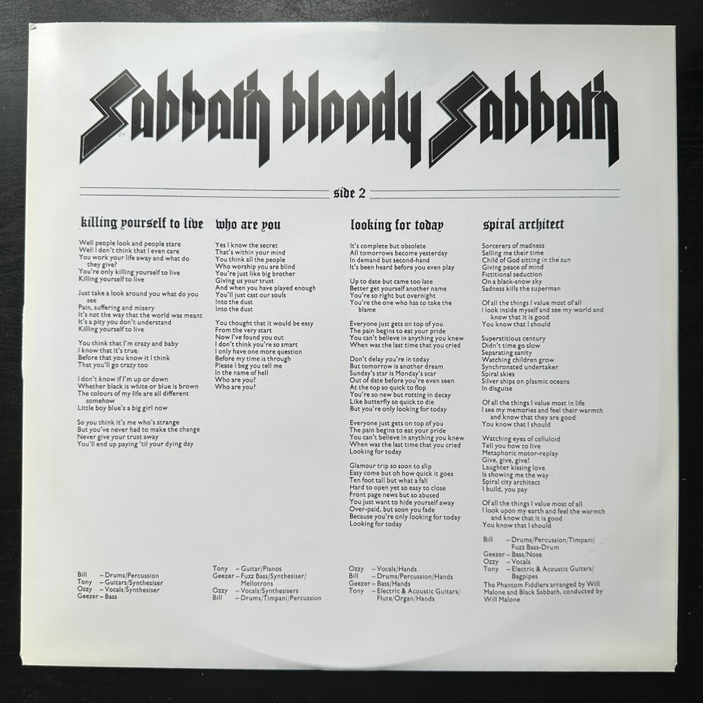 Black Sabbath - Sabbath Bloody Sabbath (Европа 2015г.)