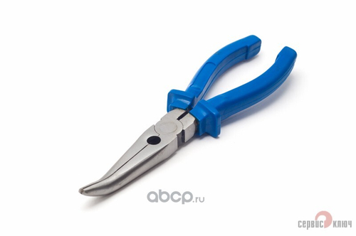 Пассатижи утконосы 200 мм загнутые (Сервис Ключ)