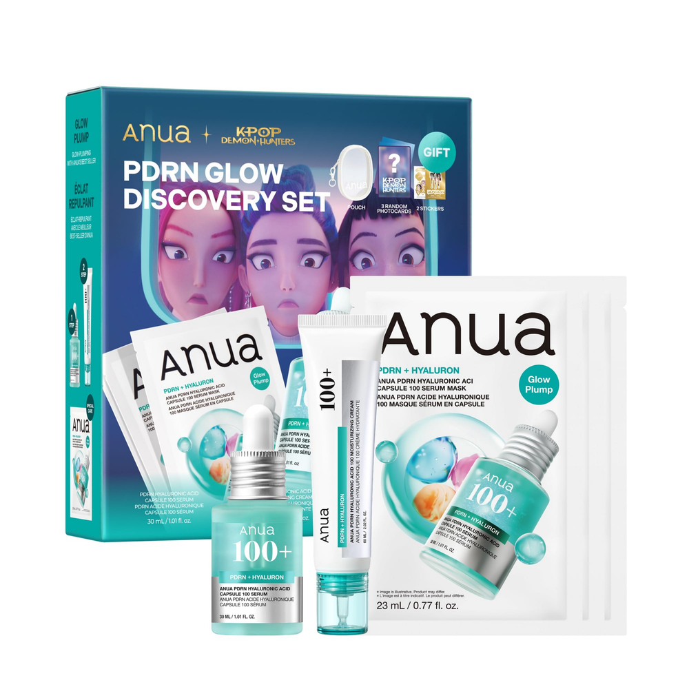 KDH ANUA PDRN DISCOVERY SET (SERUM 30ml + CREAM 60ml + MASK 3EA + PVC POUCH + PHOTOCARD + STIC