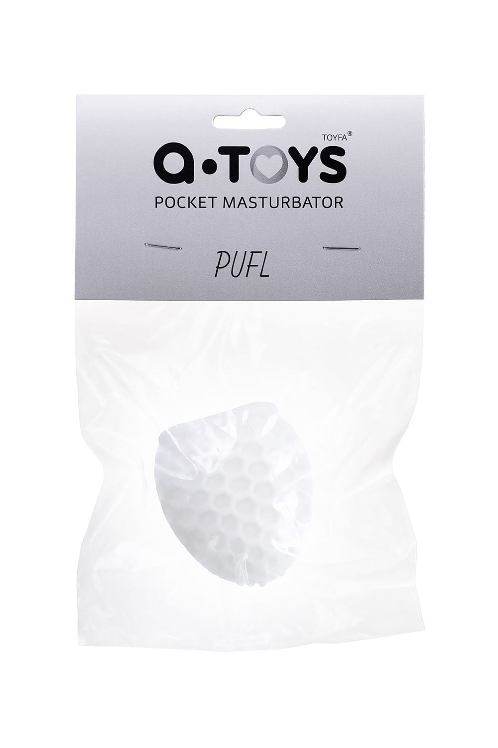 Мастурбатор A-Toys by TOYFA Pufl, ТРЕ, белый, 6 см, Ø 2,7 см