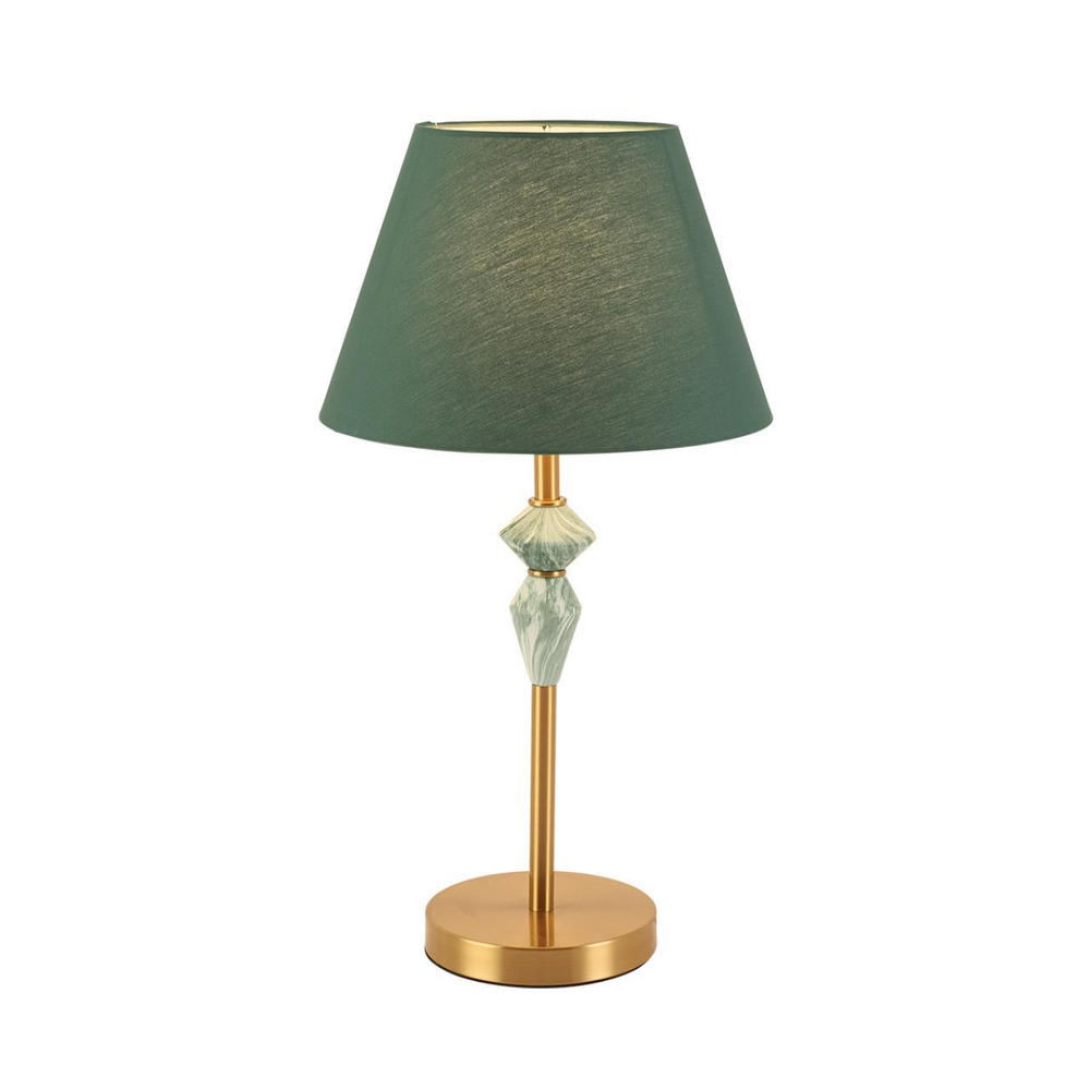 8275/1T CLASSI латунь/зеленый, металл/керамика/ткань Настольная лампа Е14 1*40W 220V VERMONT