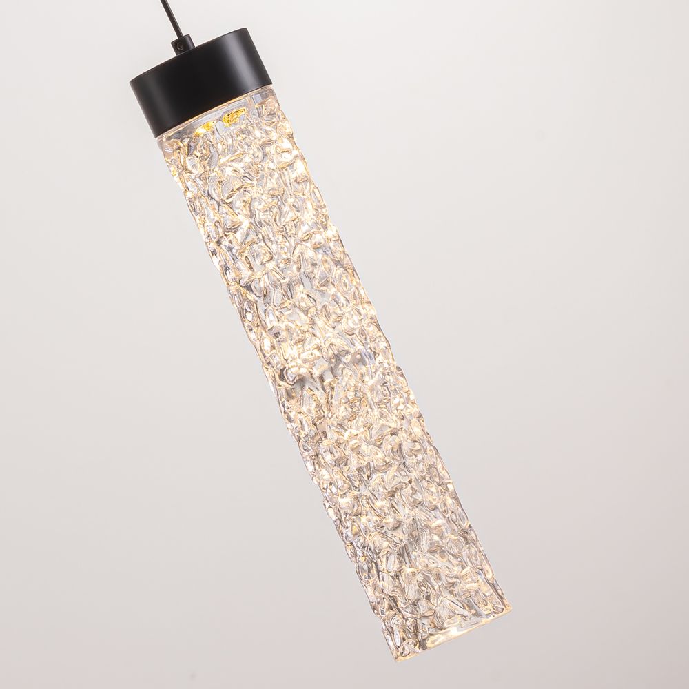 Подвесной светильник MD24030028-1A matt black/clear