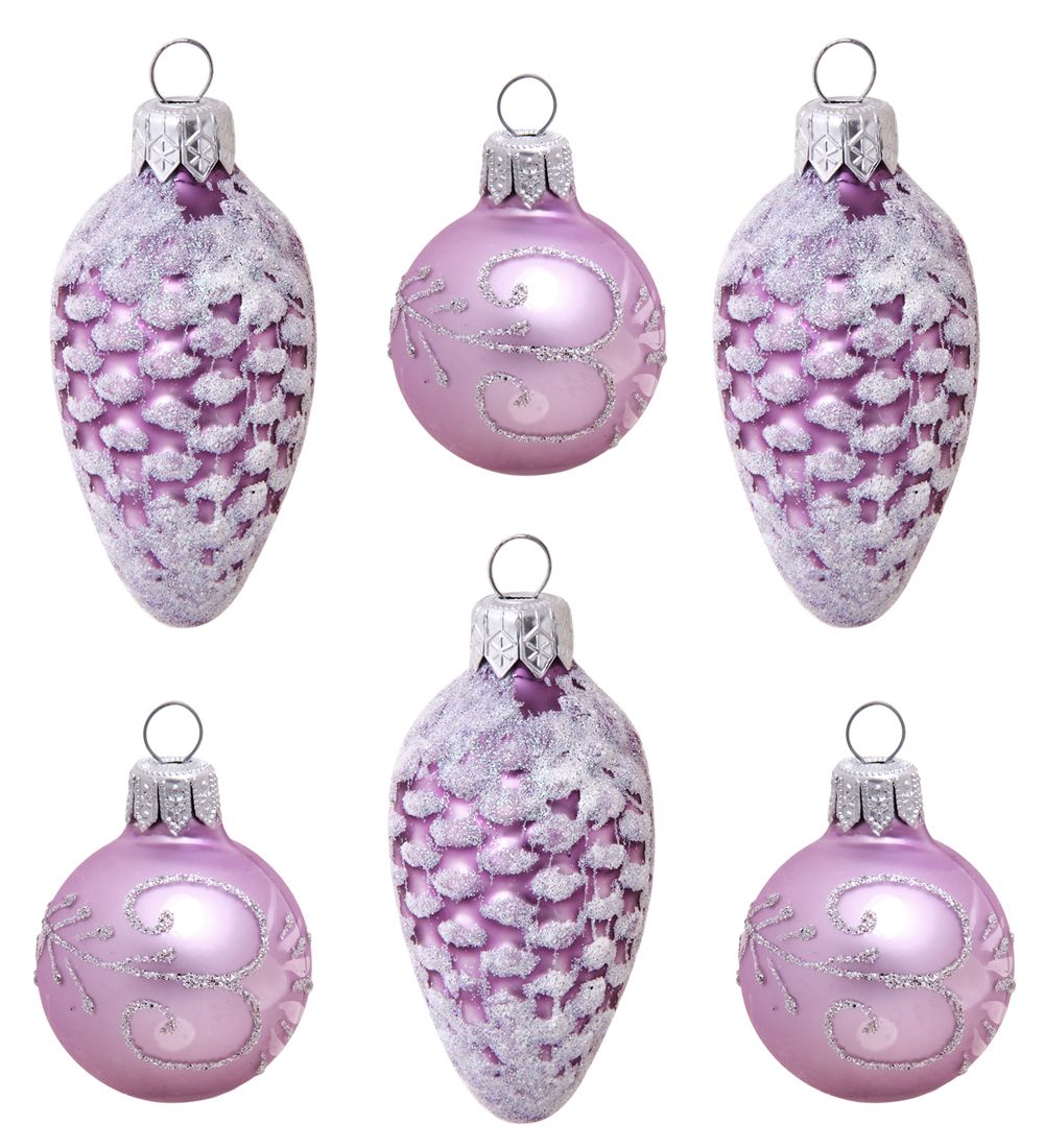 НФШ-1168/2 Набор ел.украшений 6шт «Шишки и шары»