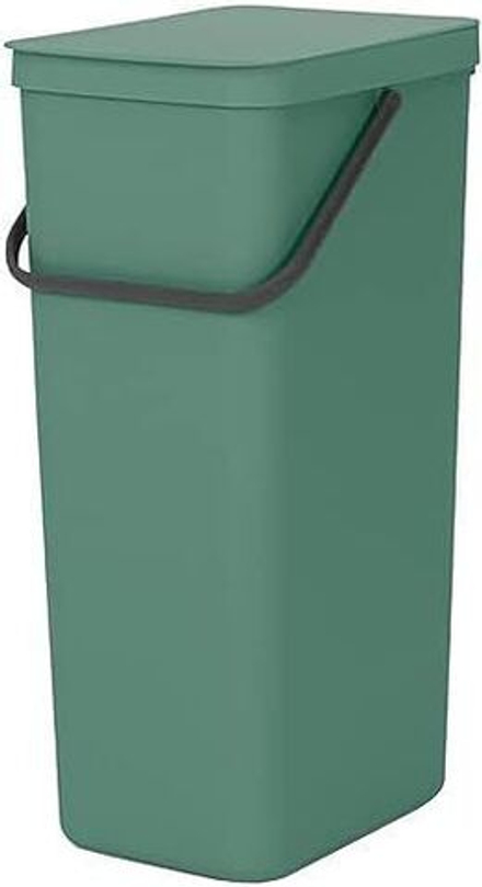 Brabantia Sort & Go Мусорный бак с ручкой 40 л зеленый 251023