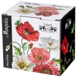 Чайник заварочный стеклянный 400мл с ситом «Маки»