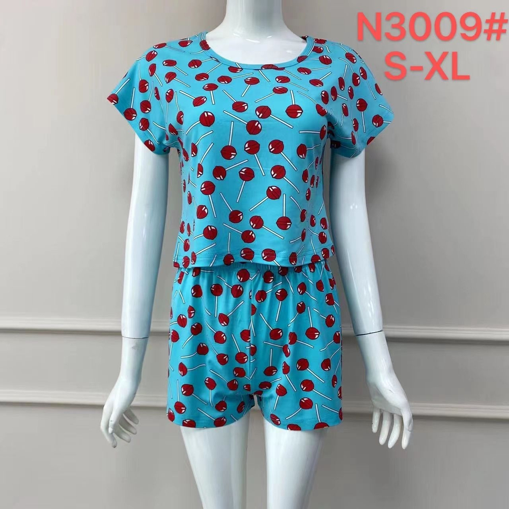 Пижама шорты и футболка 3009