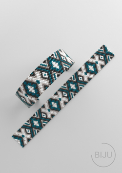 Схема PEYOTE, Схема браслета мозаичное плетение, узор из Miyuki Delica 11/0, файл PDF, №273-2