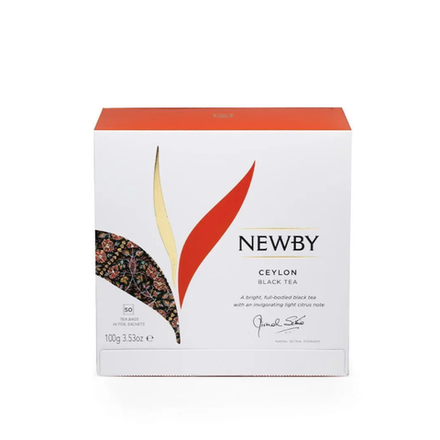 Чай черный в пакетиках Newby Ceylon, 50 пак