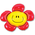 Фольгированный шар-фигура «Цветок красный», 104 см