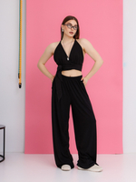 Брюки Вискоза, черные