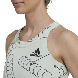 Женский топ теннисный Adidas Club Tennis Graphic Tank Top - linen green