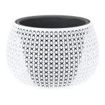 Кашпо ПИРУЛА D290мм 4л с вставкой белый (комплект 4 шт)