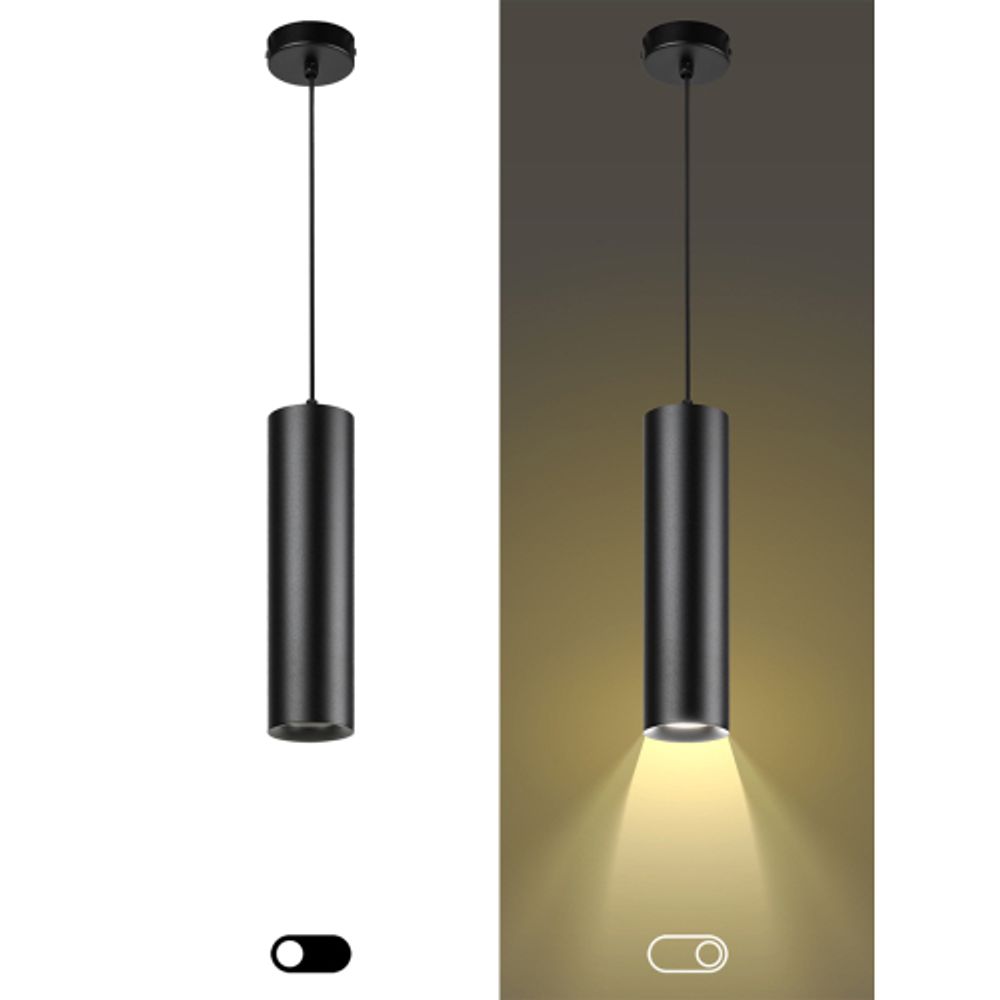 Светильник подвесной ЭРА PL1 GU10 BK 300 под лампу MR16 GU10 черный | Подвесные светильники