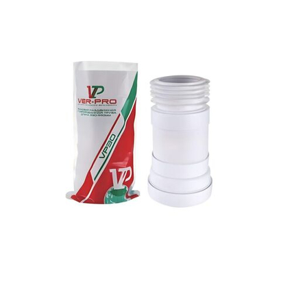 ViEiR Фановая раздвижная гофрированная труба для унитаза L 230-440 мм (VP30)
