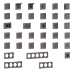 Накладка для розетки Schuko с зарядным устройством USB A+C, со шторками 16A 250В, мокко, серия A07