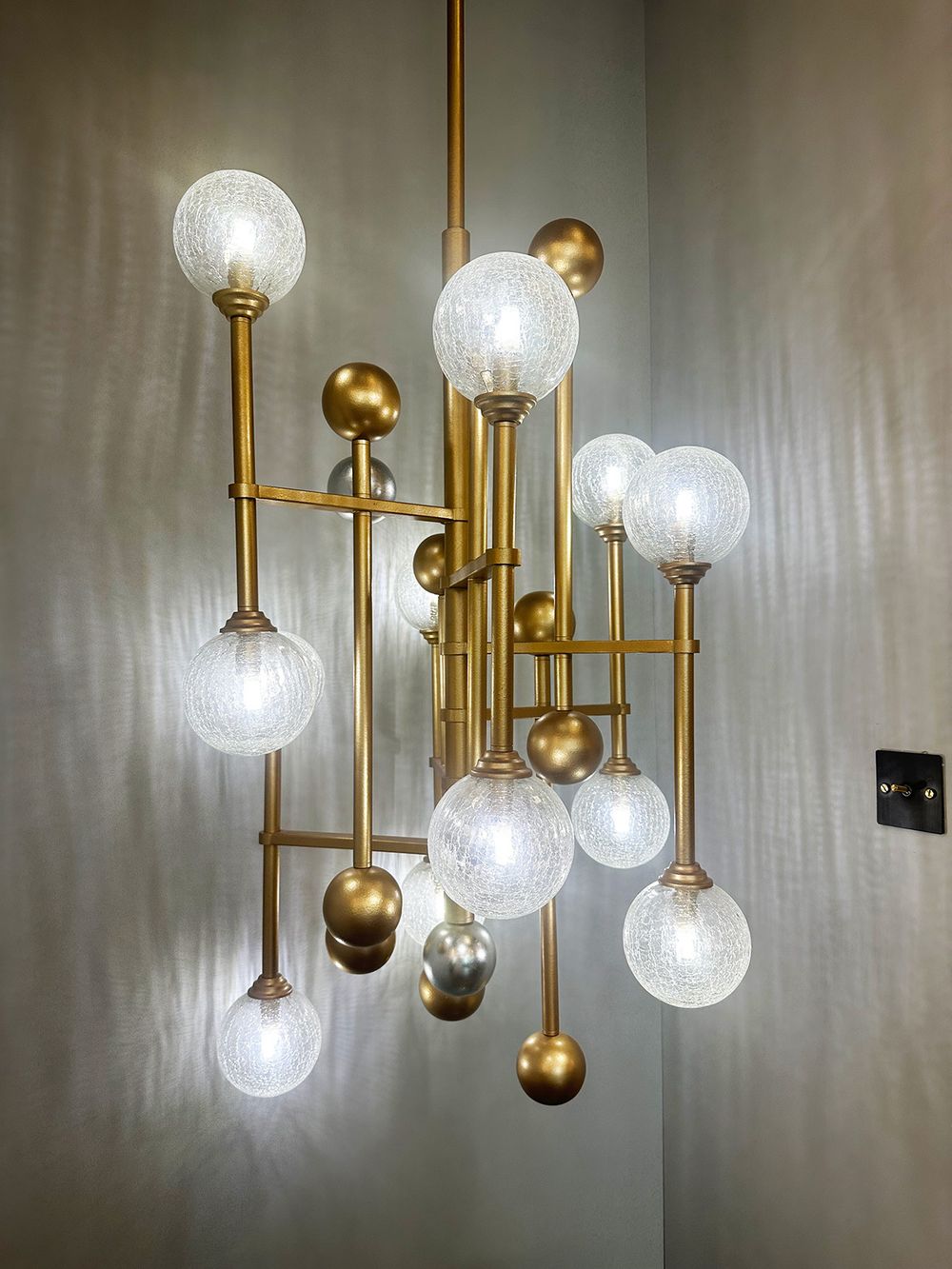 Люстра Fluxus 12 gold