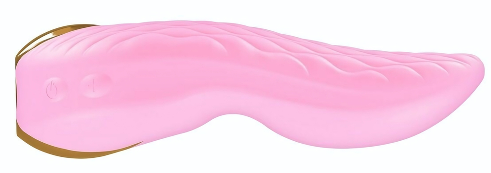 Розовый двойной вибростимулятор AIKO с двумя моторами (Цвет: розовый)