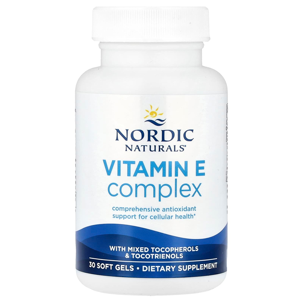 Nordic Naturals, Комплекс витаминов E, 30 мягких таблеток
