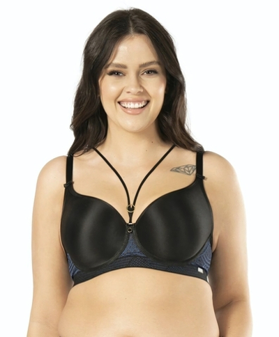 Бюстгальтер Debora с чашками из гибридной пены (Размер: 95E) (Цвет: черный)