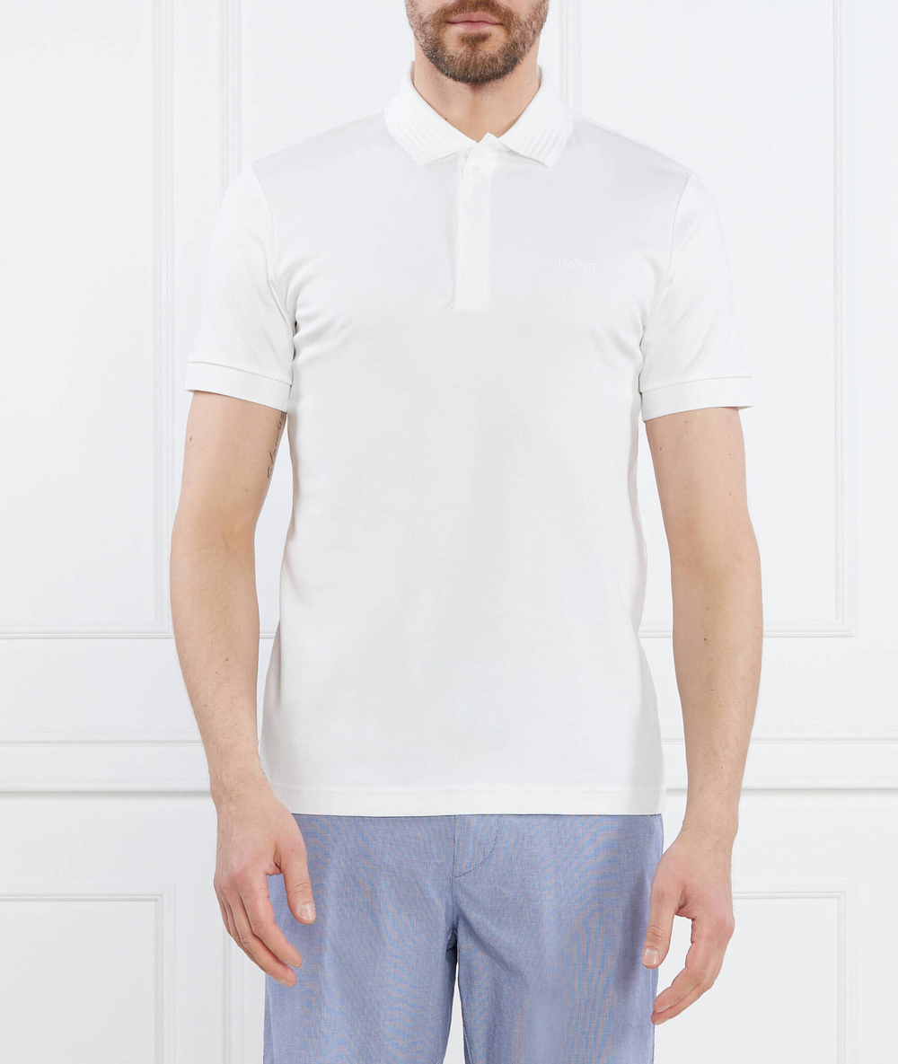 Поло Paule BOSS GREEN - белый(50494327)