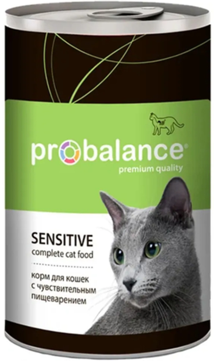 Pro Balance Sensitive КОНСЕРВЫ для кошек с чувствительным пищеварением 415г.