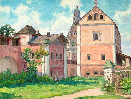 "Симонов монастырь", Васнецов А. М., картина для интерьера (репродукция)