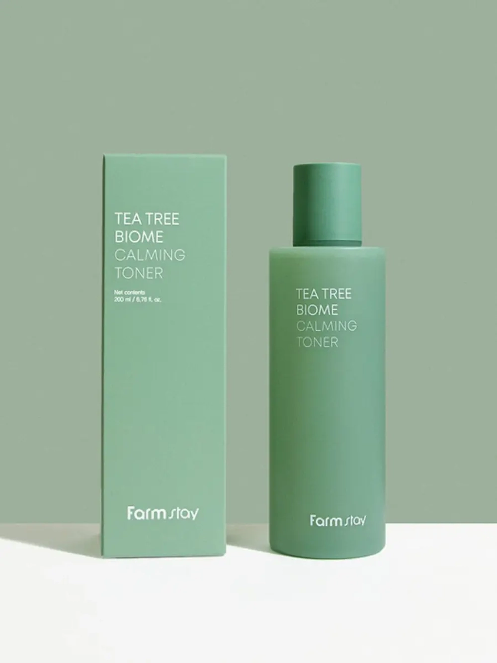 FARMSTAY - ТОНЕР ДЛЯ ЛИЦА УСПОКАИВАЮЩИЙ С ЭКСТРАКТОМ ЧАЙНОГО ДЕРЕВА TEA TREE BIOME CALMING TONER, 200 ML