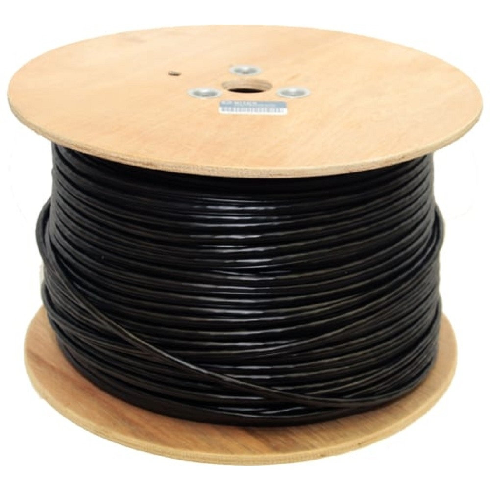5bites Кабель FS5505-305CPE-M витая пара FTP/SOLID/5E/24AWG/COPPER/PE/BLACK/OUTDOOR/MESSENGER/DRUM/305M