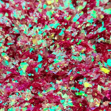 Хлопья Красный перламутр для дизайна ногтей, маникюра, бодиарта, макияжа...