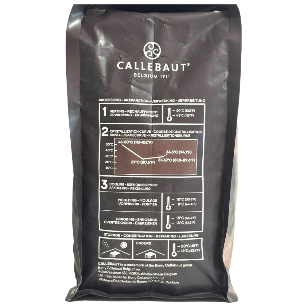 Шоколад темный горький 70,5% CALLEBAUT 2.5 кг