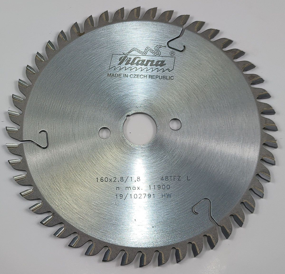 Пила дисковая TCT "Pilana" 160x2.8/1.8x20 z48 91 TFZ L