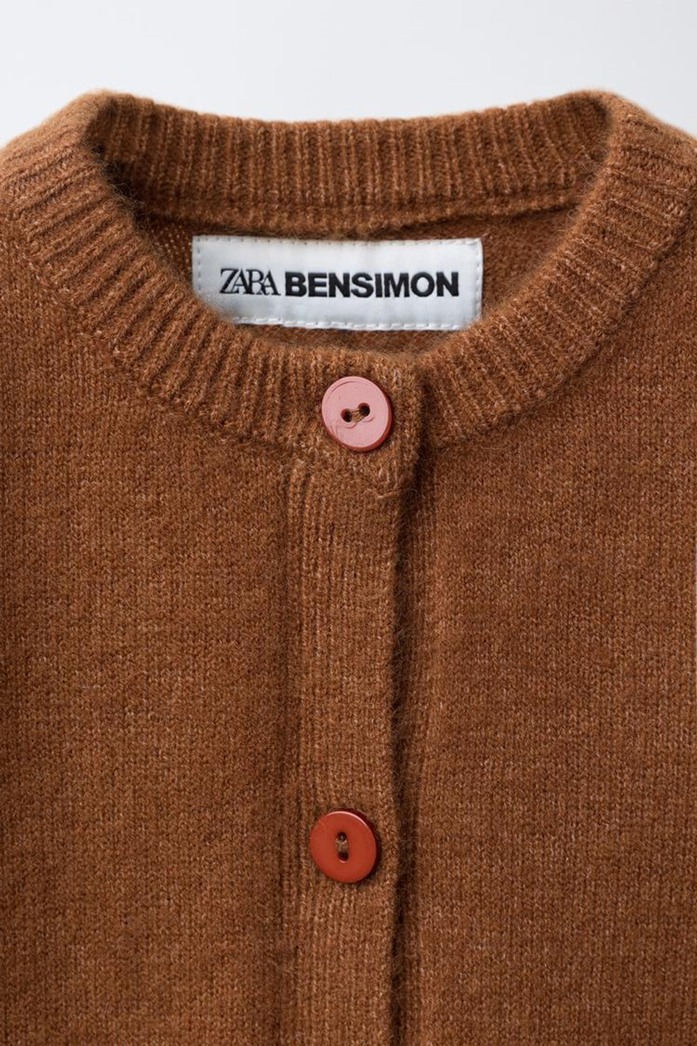 ZARA Х BENSIMON ® ТРИКОТАЖНЫЙ КАРДИГАН, ХАКИ