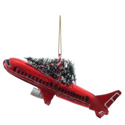 GAEM Украшение новогоднее "Самолёт", L16,5 W12,5 H5,5 см