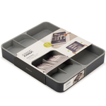 Органайзер для столовых приборов раздвижной drawerstore, серый