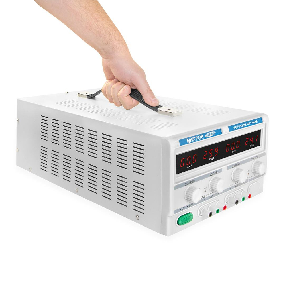 Двухканальный линейный источник питания МЕГЕОН 323010