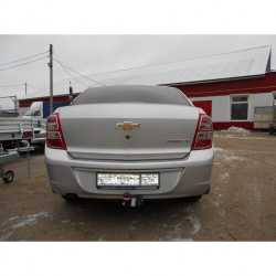 Фаркоп на Chevrolet Cobalt 2013-2016, Ravon R4 2016-2020 без выреза бампера. Тип шара: A. Нагрузки: 1000/75 кг, масса фаркопа 15,7 кг (без электрики в комплекте) - 5268-A Oris