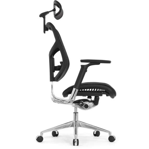 Кресло EXPERT 2 STAR ERGO HSTM 01 NEW, 3D пояснич валик, подлокот 6D(360), подголовн 5D, цвет черн,)