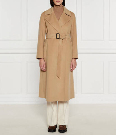 Хлопковое пальто manu Weekend MaxMara - коричневый(250160416)