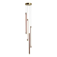 utsenka-SL6225.303.04 Светильник подвесной ST-Luce Латунь/Терракотовый, Белый LED 4*6W 3000K BRICK