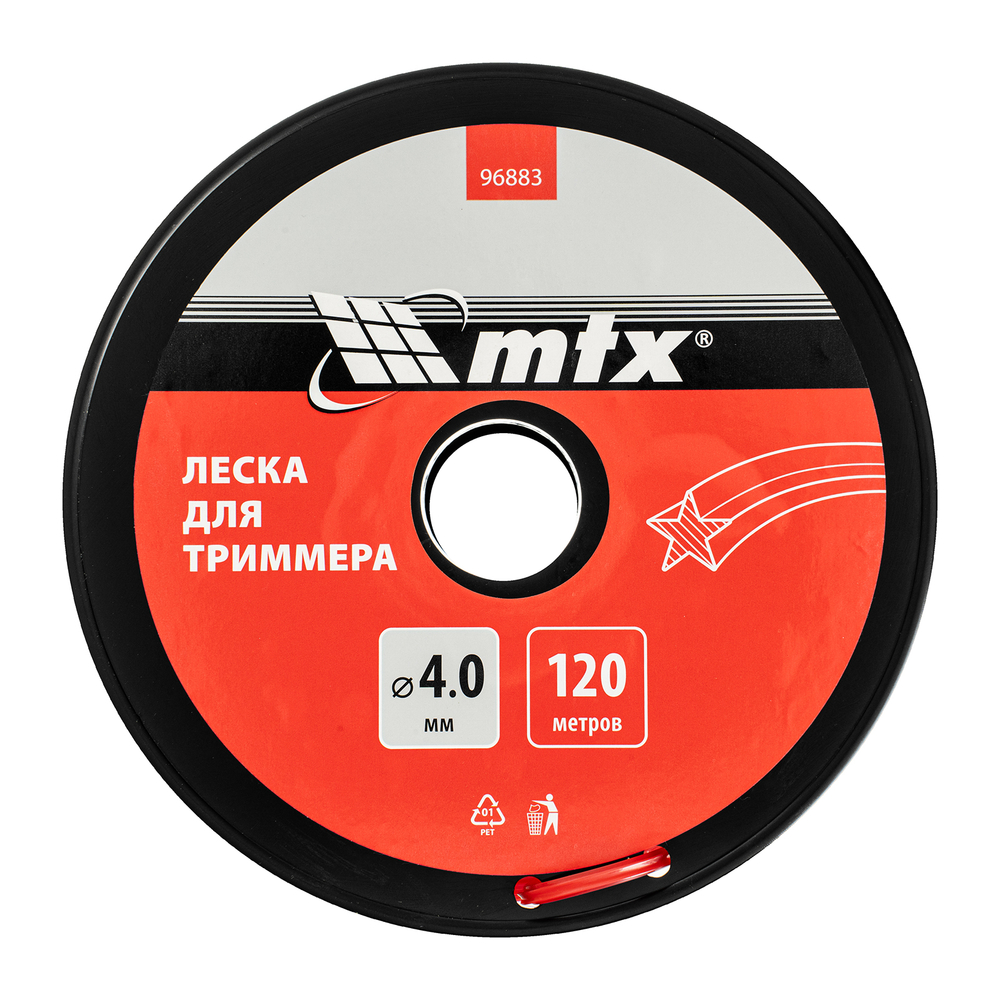 Леска для триммера звезда 4,0 мм х 120 м, на катушке MTX