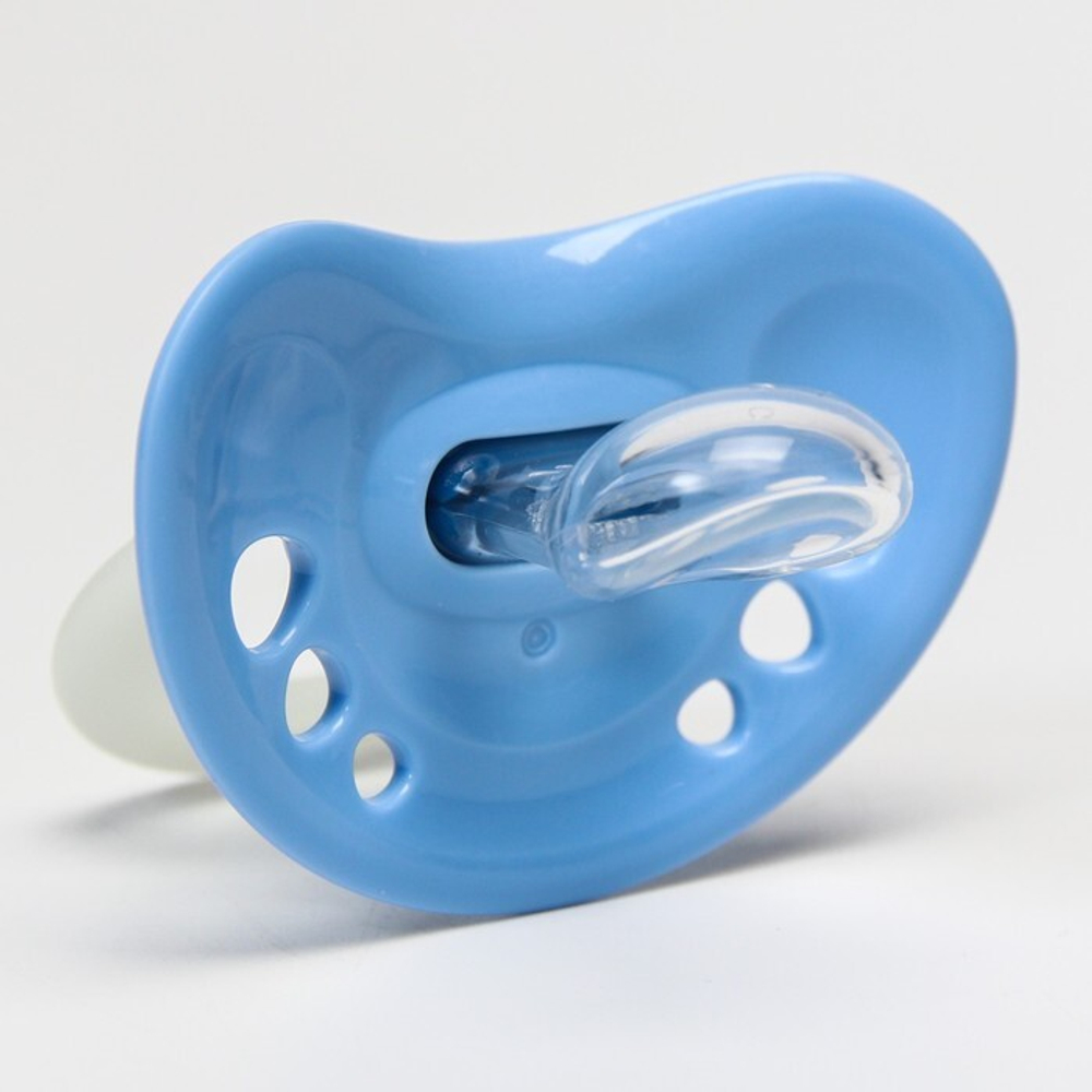 7454838 Соска-пустышка ортодон., силикон, от 0 мес., SIGNATURE NIGHT, в контейнере «Космос»