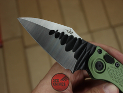 Нож Microtech Stitch Green / BLK A+++ алюминиевая рукоять 169-10APBK
