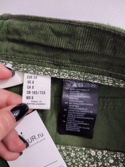 Юбка H&M вельветовая 44 размер