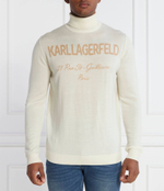 Хлопковый гольф knit Karl Lagerfeld - кремовый(655020 534399)