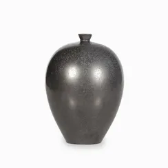 Ваза Noir высота 25 см, черная