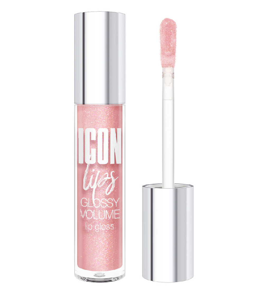 LuxVisage Блеск для губ с эффектом объёма Icon Lips Тон 504 Dusty Rose 3,4 мл