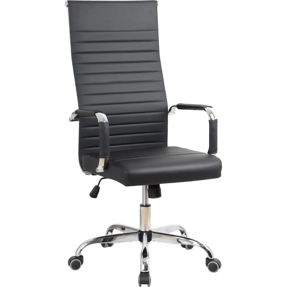 Кресло BN_SH_EChair-566 TPU кожзам черный, хром