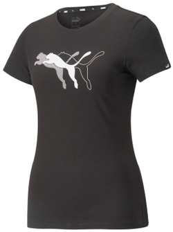 Женская теннисная футболка Puma Power Tee - black