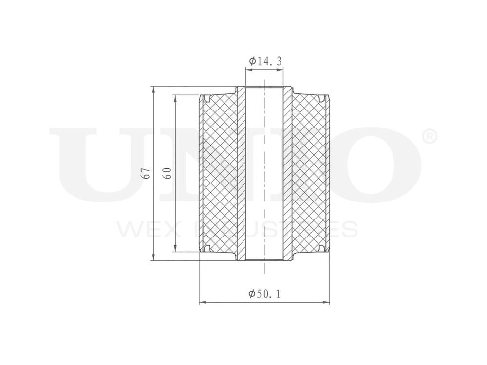 Сайлентблок задней рессоры UNIO RMP-20624