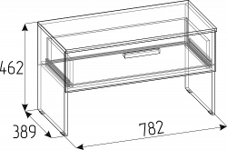 Тумба Nature 88, дуб крафт